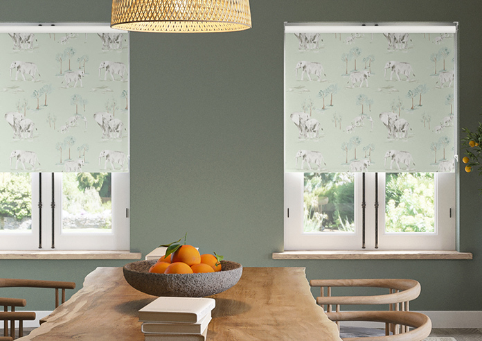 Elephant Herd, Pasture - Roller Blind - Image 3